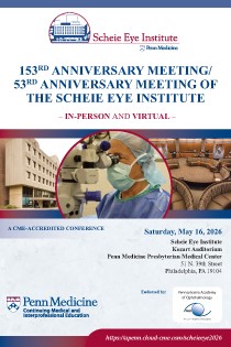 153rd Anniversary Meeting/53rd Anniversary of the Scheie Eye Institute Banner
