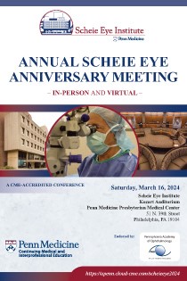 Annual Scheie Eye Anniversary Meeting 2024 Banner